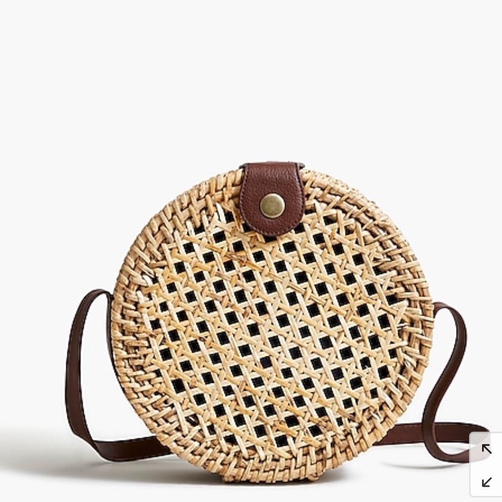 straw cross body bag